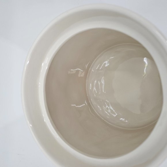 RARE Rae Dunn Ceramic Small Script Bone "GOOD DOG" Canister/Treat Jar Crown Lid - Picture 6 of 15